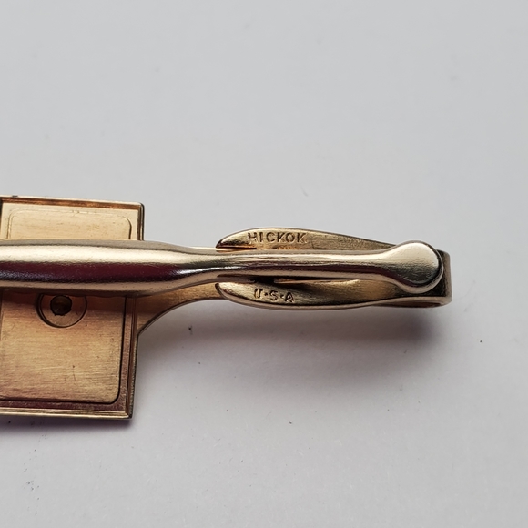 Vintage Hickok USA Tie Clip Initial M - Picture 3 of 7